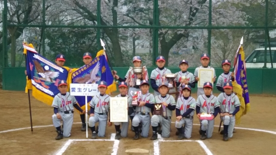 若葉区少年軟式野球連盟春季大会Ⅰ部優勝！